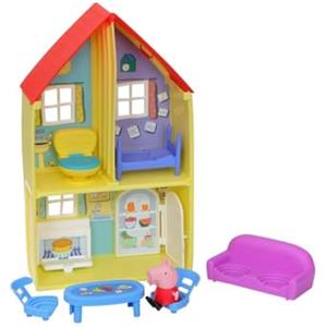 Peppa Pig - La Casa di Peppa con Action Figure e 6 Accessori, Giocattolo Interattivo per Bambini dai 3 Anni