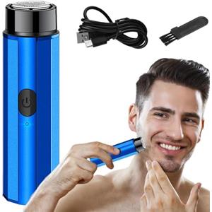 Yhsioaklo Rasoio Elettrico | Rasoio Da Uomo Da Viaggio piccolö Rasoio Da Uomo,USB Ricaricabile Barba Rasoio Tascabile Rasoio Lavabile Rasoio Compatto Wet Dry Use