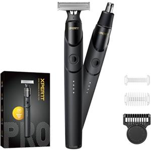 Roleader Xpert T - Rasoio magnetico per barba e rasoio, elettrico tutto in uno, pettine regolabile 12-in-1, rasoio per naso, epilatore e tosaerba per corpo da uomo e donna, ricarica rapida di tipo C