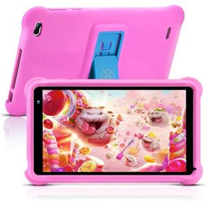 qunyiCO Kids Tablet 7 pollici | Android 11 | 2 GB di RAM | Schermo touch HD 1024 x 600 | Fotocamera WiFi Bluetooth | App di apprendimento con controllo genitori su Playstore (Rosa)