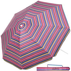Kingsleeve® Ombrellone Spiaggia 180cm UV50+ Inclinabile Altezza Regolabile Parasole Giardino Mare Borsa di Trasporto