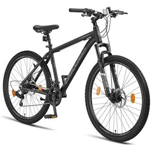 Chillaxx Bike Legend Alluminio 24 26 27,5 29 pollici, Shimano Mountain Bike MTB Bicicletta per ragazzi ragazze uomini e donne 21 marce, cambio bici da uomo e donna (27,5 pollici, freno a disco nero)
