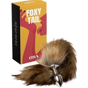 MySecretCase Plug Anale Coda - Dilatatori anale Donna e Uomo, Anal Plug Coda di Gatto, Foxtail Butt Plug Donna e Uomini, Tail Buttplug Sextoys per Coppie in Acciaio, Coda Pelosa da Volpe Indossabile