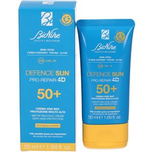 Bionike Defence Sun 50 Crema Viso Mat 50 ml - Protezione Solare SPF 50 per Pelle Grassa e Imperfezioni