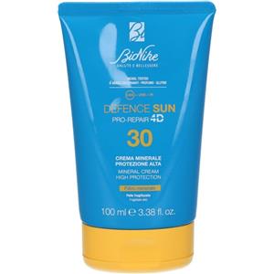 Bionike Defence Sun Crema Minerale SPF 30 - Protezione Alta per Viso e Corpo, 100 ml