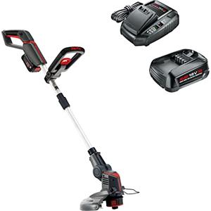 AL-KO Tagliaerba a batteria GT 1825, batteria agli ioni di litio da 18 V (batteria e caricatore inclusi), larghezza di taglio 25 cm, codolo telescopico, suggerimento automatico, bobina di filo di