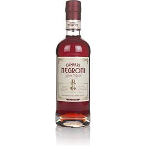 Campari Negroni - 50 cl, Drink Premiscelato a Base di Campari, Vermouth Rosso e Gin, 26% Vol