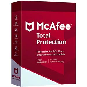 McAfee Total Protection - Sicurezza Premium per 1/3/5/10 Dispositivi con Protezione Identità