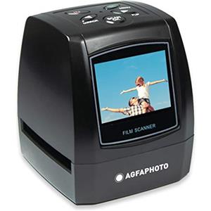 AgfaPhoto AGFA Photo Realiview AFS100 - Scanner Digitale di Film, Nativi 35 mm/135 e Diapositivi (10 MP, Display LCD da 2,4 Pollici), Colore: Nero