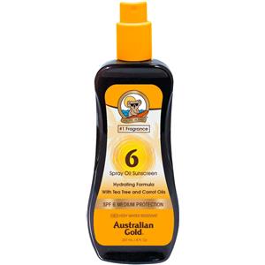 Australian Gold Spray Oil SPF 6 con Olio di Carota - Protezione Solare Idratante 237 ml
