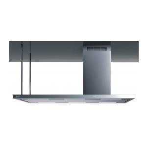 Baraldi ELEA ISOLA Cappa a Isola Inox 146 cm con Camino a Destra, Aspirazione 800 m³/h e Illuminazione LED