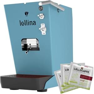 LOLLOCAFFÈ Lollina Macchina Da Caffè Cialde 44mm Turchese + 40 Cialde Omaggio