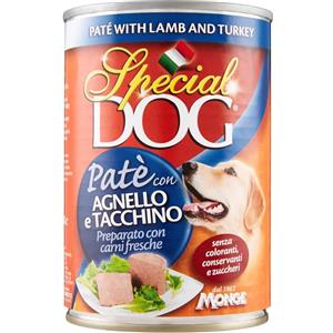 Monge Special Dog, Patè con Agnello e Tacchino 400 Grammi