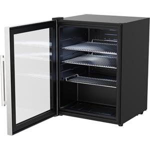 cozze® Frigorifero per esterni con telaio in acciaio inox (60 litri), frigorifero per bevande all'aperto per giardino, pratico mini frigorifero per la cucina da giardino