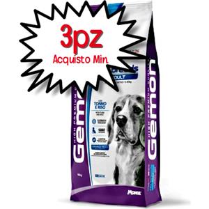 MONGE GEMON CANE CROCCHETTA ADULT ALL BREEDS TONNO E RISO 15 KG OF [PREZZO A CONFEZIONE - acquisto min. 3 confezioni]