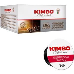 Kimbo Espresso Napoli 100 Capsule Compatibili Lavazza Blue