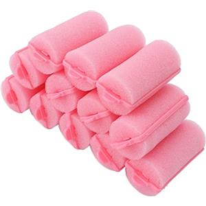 Brrnoo Bigodini per Capelli in Spugna di Schiuma, 12 Rulli per Capelli con Clip, Bigodini Flessibili per Dormire, Bigodini Morbidi per Parrucchieri per Donne e Ragazze, Strumento Portatile per lo Styling dei