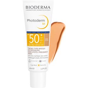 Bioderma Photoderm M Gel-Crema Solare Colorata SPF50 Tonalità Dorata 40ml - Protezione Alta e Azione Schiarente