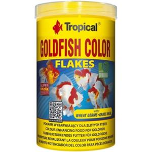 Tropical Goldfish Color - Mangime in scaglie da 200 gr per pesci rossi e giovani koi, intensifica i colori