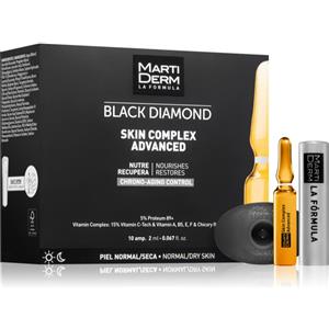 MartiDerm Black Diamond Skin Complex Advanced - Siero Viso Antirughe Intensivo 10 fiale da 2 ml