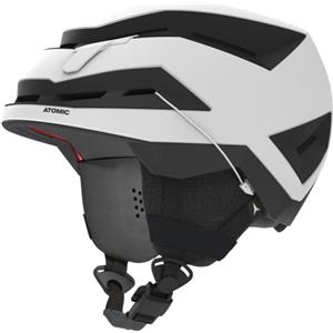 Atomic Backland Casco da sci leggero e sicuro, massimo assorbimento degli urti, ventilazione Active Aircon, cuscinetti auricolari 3D + Fit System 360°, circonferenza testa 51-55 cm, bianco, taglia S