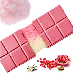 TK Gruppe Timo Klingler Angel Hair Chocolate rosa - con melograno, aroma di vaniglia, zucchero filato capelli d'angelo e crema al pistacchio - barretta da 60 grammi - Dubai Chocolate 2.0