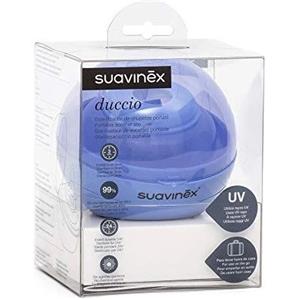 Suavinex Duccio Sterilizzatore Portatile per Succhietti Ciuccio a Luce UV Colore Denim Blu