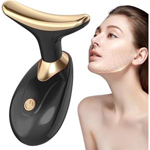 Generic Strumento di bellezza per il viso, massaggiatore elettrico per lifting facciale, strumento per la cura della pelle con testa massaggiante curva per viaggi di lavoro, viaggi, casa e dormitorio