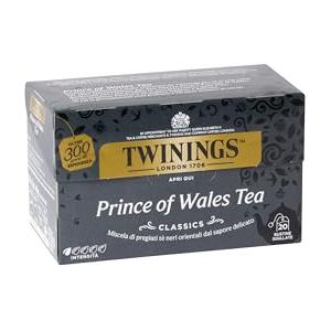 Twinings, Tè Nero Classico, Prince Of Wales Tea, Profumo Intenso e Gusto Delicato, Infusi e Tisane, 1 Confezione da 20 Filtri