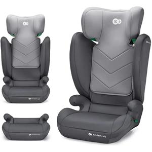 Kinderkraft I-SPARK Seggiolino Auto 2in1 i-Size Grigio per Bambini 100-150 cm, Sicuro e Leggero