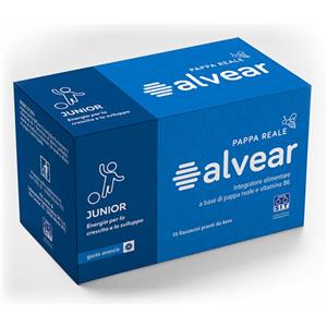 Alvear Junior Pappa Reale - Integratore Naturale per Bambini, 10 Flaconcini da 20mg