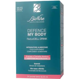 Bionike Defence My Body Reduxcell Drink - Integratore Drenante Anti-Cellulite con Ananas e Centella Asiatica - 24 Pocket Drink