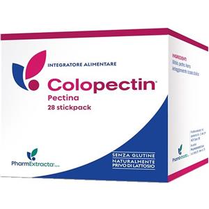 PHARMEXTRACTA Colopectin 28 Stick - Integratore alimentare prebiotico a base di pectina per l'equilibrio della flora intestinale