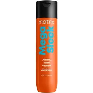 Matrix Total Results Mega Sleek Shampoo 300ml - Shampoo Lisciante con Burro di Karitè per Capelli Crespi