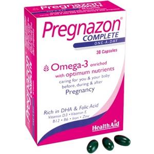 Healthaid Pregnazon Complete - Integratore Alimentare per Gravidanza e Allattamento, 30 Capsule Ricche di Vitamine e Minerali