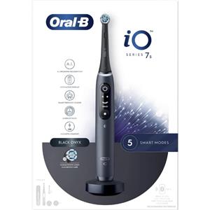 PROCTER & GAMBLE SRL Oral-B iO 7S Spazzolino Elettrico Nero, Tecnologia Magnetica, 2 Testine e Custodia
