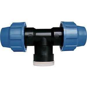 Cornat T610732 - Sistema di irrigazione a T, Tubo in PE, Ø 32 mm, Filettatura Interna, in Polipropilene per Acqua Fredda