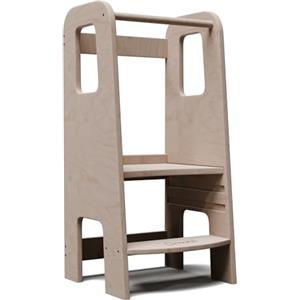 moblì Mobli Torre Montessoriana Bambini Trasformabile, Torre Montessoriana Facile da Trasportare, Learning Tower per Cameretta e Bagno, Torre di Apprendimento Montessori, Scala Sgabello Montessori in Legno