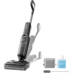 roborock F25 Aspirapolvere Senza Fili,Lavapavimenti 2-in-1 con Doppio Sistema Auto-Pulizia Raschietto e 0 Grotvigli, Asciugatura 90°C, Design Ultra Piatto 180°, 20 kPa Aspirazionet per Pavimenti Duri