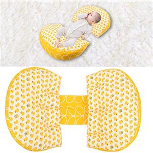 CHICIRIS Cuscino per gravidanza in cotone, cuscino per pancia, cuscino per maternità in cotone per allattamento per neonati per mamma per donne incinte(Little yellow duck)