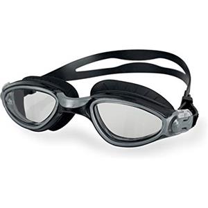 SEAC Axis, Occhialini da Nuoto, Ottimi per la Piscina e Le Acque Libere Unisex Adulto, Nero/Argento Lt, Standard