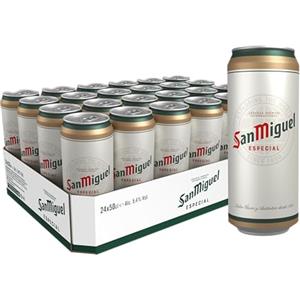San Miguel Especial, Birra Lattina, Cassa, Pacco da 24x50cl
