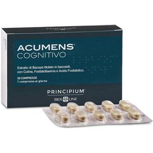 Bios Line Acumens Cognitivo - Integratore Alimentare per Memoria e Funzioni Cognitive con Bacopa, Colina e Fosfatidilserina, 30 Compresse