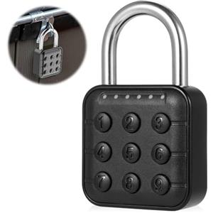 mizikuu Elettronica Lucchetto con password, IP67 Impermeabile Lucchetto Combinazione Metallo Sicuro Lucchetto Serratura Lucchetto Palestra per Zaini, Armadietto, Cassetto