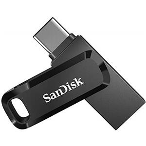SanDisk Ultra Dual Drive Go 256GB Unità Flash (chiavetta USB Type-C, per Android Smartphone, Tablet, Mac e Computer, fino a 400 MB/s, con connettori USB reversibili di Tipo C e Tipo A) Nero