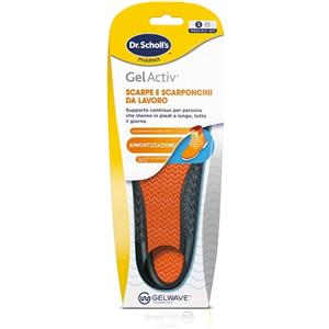 Scholl GelActiv Solette per Scarpe da Lavoro Misura Small - Ammortizzazione Superiore e Comfort Personalizzato