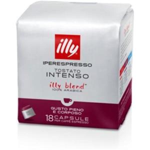 ILLY IPERESPRESSO TOSTATO INTENSO CAPSULE - Caffè per Macchine Iperespresso 18 Capsule