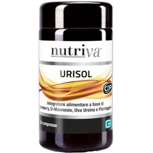 CABASSI & GIURIATI Nutriva Urisol 30 Compresse - Integratore per il benessere delle vie urinarie, privo di zuccheri e adatto a vegetariani e vegani
