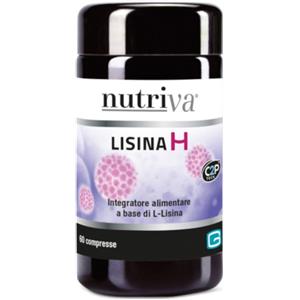 Nutriva Lisina H - Integratore Alimentare a Base di L-Lisina Monocloridrato in 60 Compresse