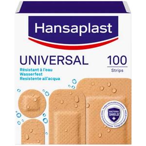 Hansaplast Cerotti UNIVERSAL - Cerotti impermeabili traspiranti con elevato potere adesivo, 100 Pezzi in 4 formati